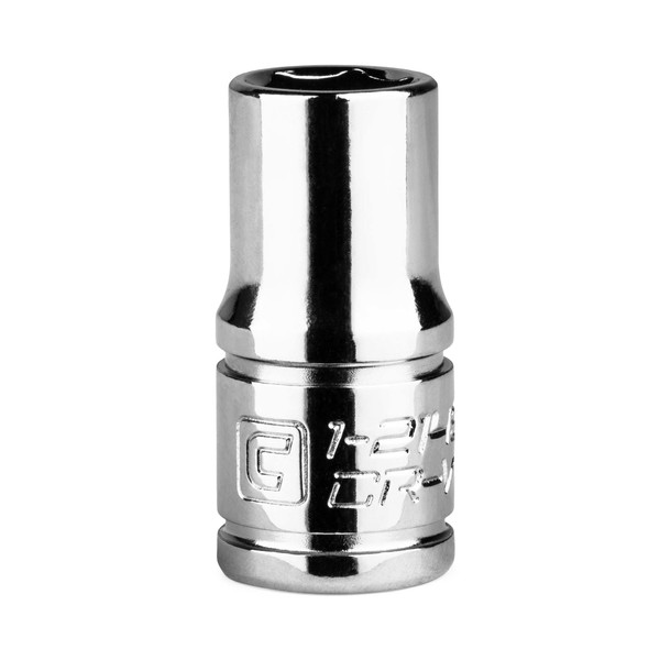 Capri Tools 1/4 in Drive 7 mm 6-Point Metric Shallow Socket 1-2145